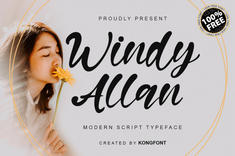 Windy Allan Script Font