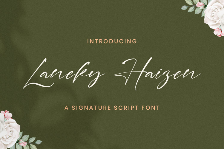 Laneky Haizen Handwritten Font