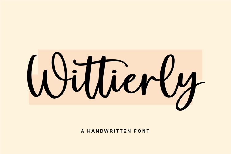 Wittierly Handwritten Font