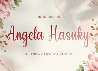 Angela Hasuky Script Font