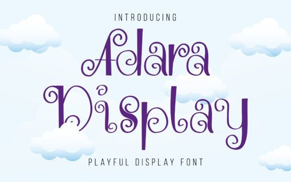 Adara Display Font