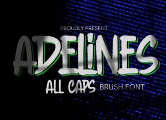 Adelines Brush Font