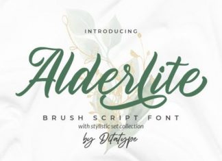 Alderlite Script Font
