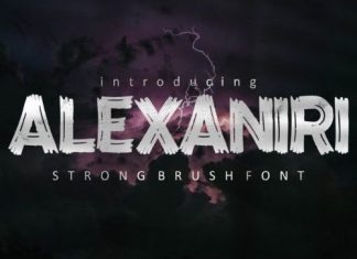 Alexaniri Brush Font