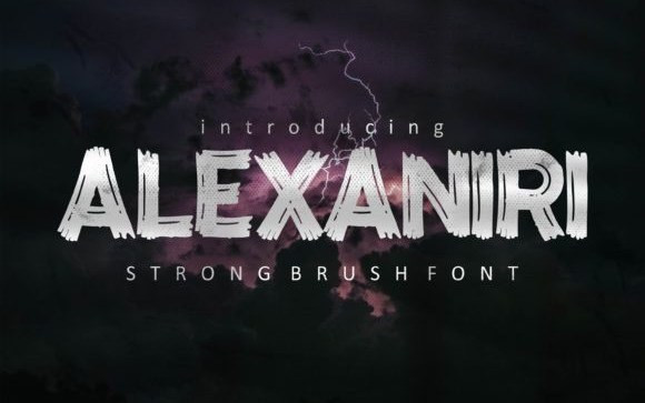 Alexaniri Brush Font