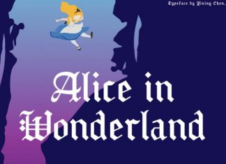 Alice In Wonderland Blackletter Font