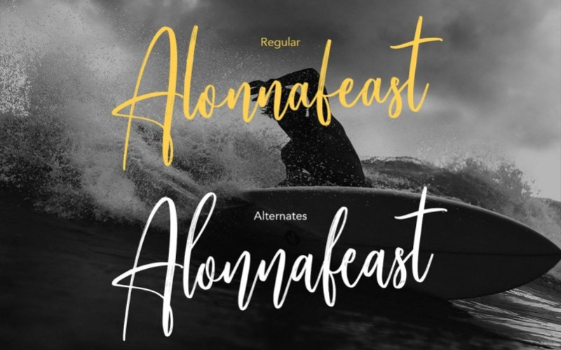 Alonnafeast Script Font