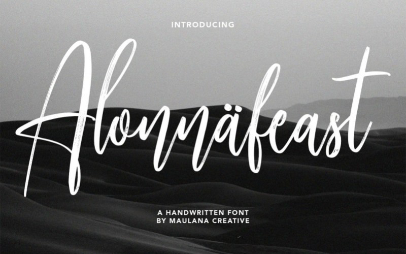 Alonnafeast Script Font