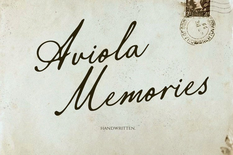 Aviola Memories Handwritten Font