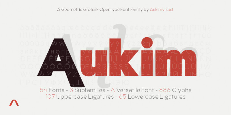 Aukim Sans Serif Font