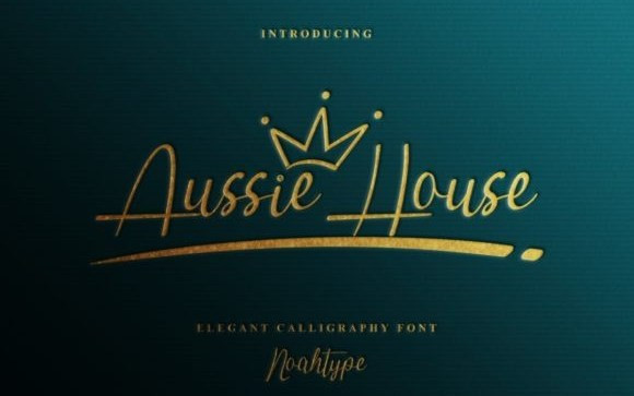 Aussie House Script Font