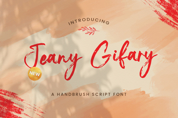Jeany Gifary Brush Font
