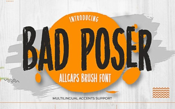 Bad Poser Display Font