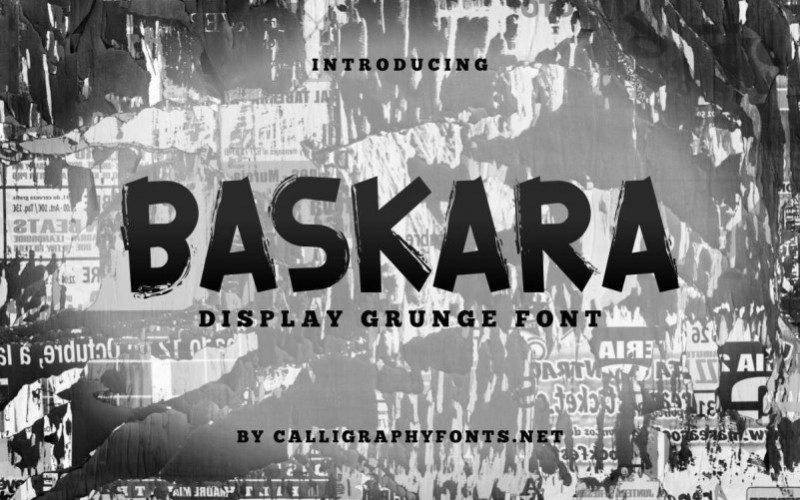 Baskara Brush Font