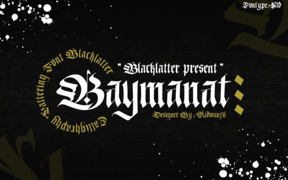 Baymanat Blackletter Font