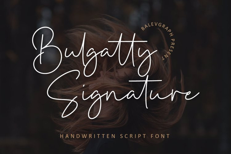 Bulgatty Signature Font