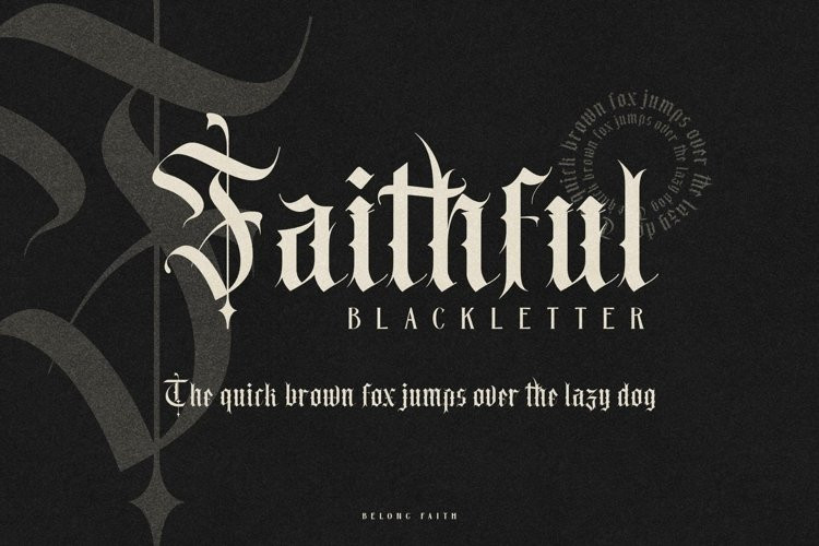 Belong Faith Blackletter Font