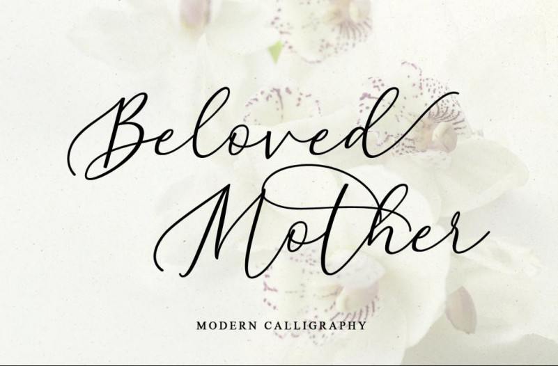 Beloved Mother Handwritten Font