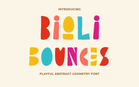 Bioli Bounces Display Font