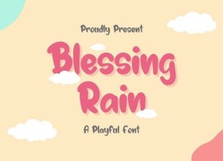 Blessing Rain Display Font