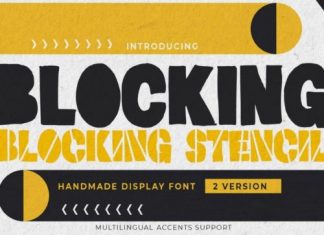 Blocking Display Font