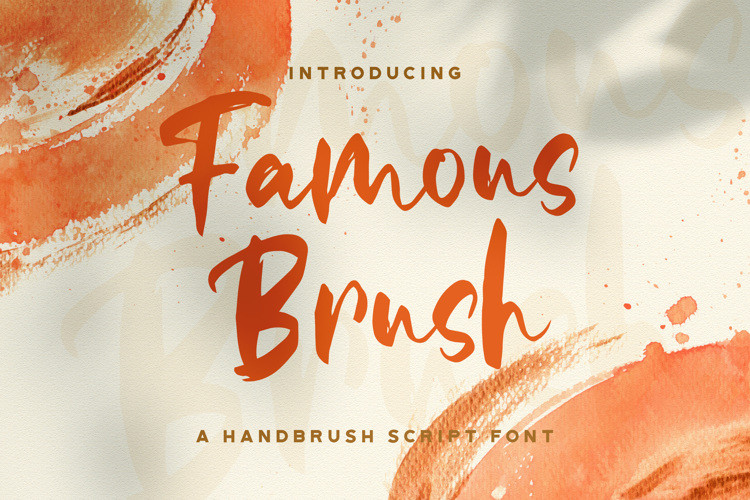 Famous Brush Font