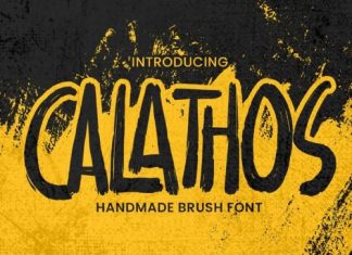 Calathos Brush Font