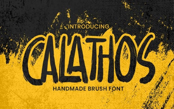 Calathos Brush Font