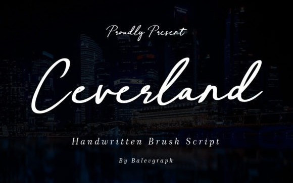 Ceverland Handwritten Font