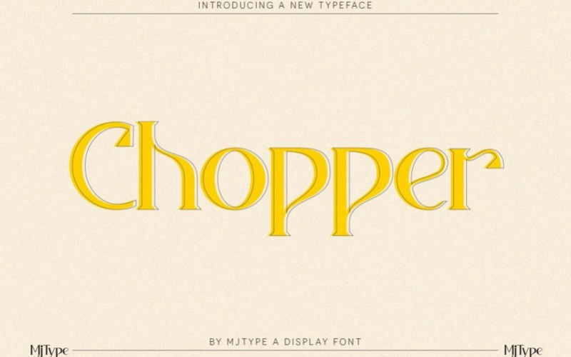 Chopper Serif Font