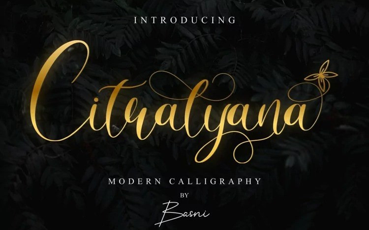 Citralyana Calligraphy Font