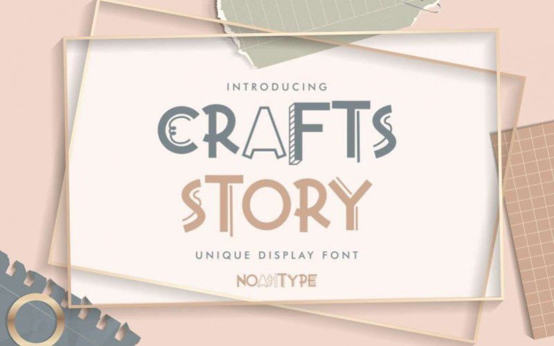 Crafts Story Display Font