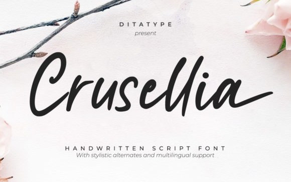 Crusellia Script Font