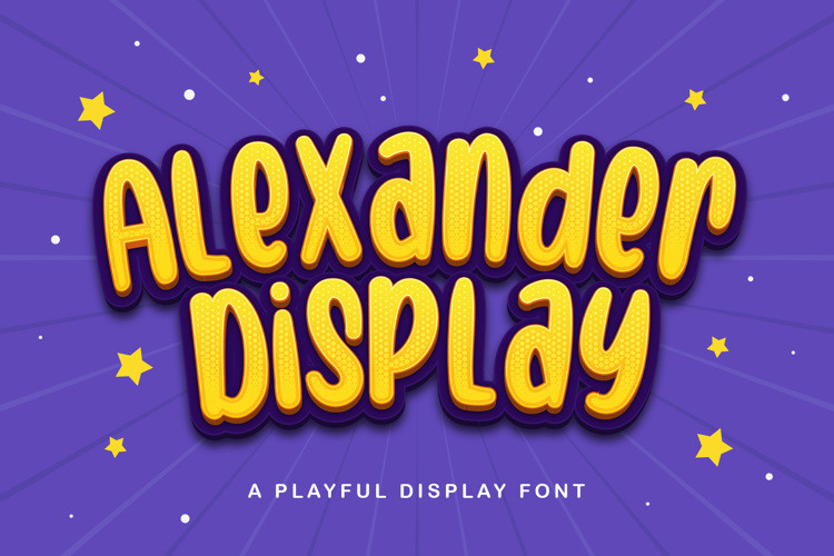 Alexander Display Font