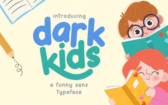 Dark Kids Display Font