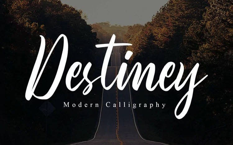 Destiney Script Font