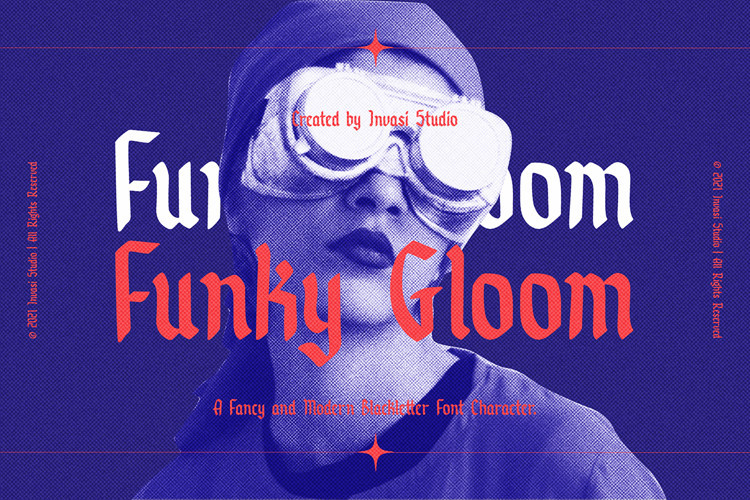 Funky Gloom Blackletter Font