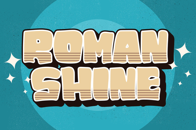 ROMAN SHINE Display Font