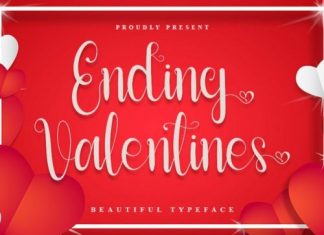 Ending Valentines Script Font