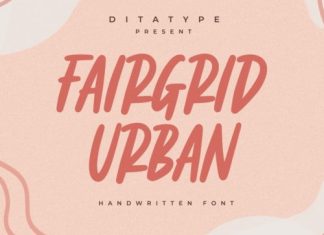 Fairgrid Urban Brush Font