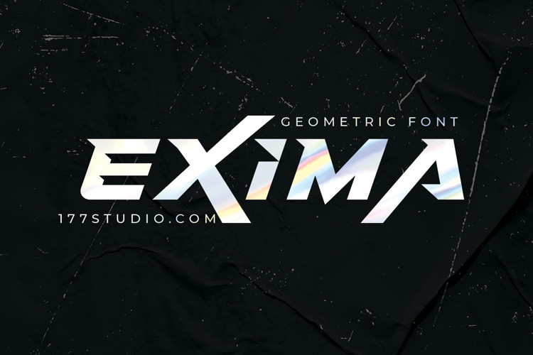 Exima Geometric Display Font