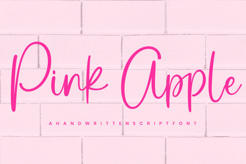 Pink Apple Script Font