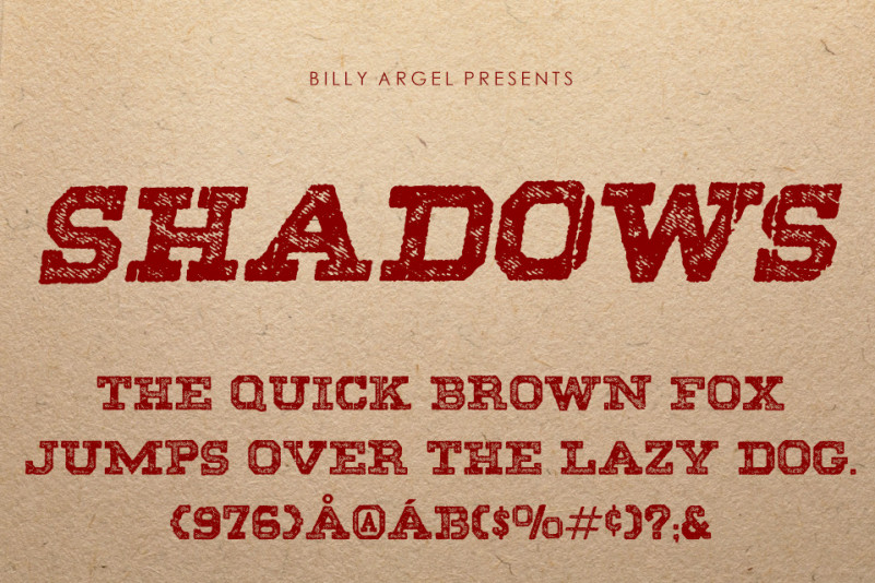 SHADOWS ITALIC Display Font