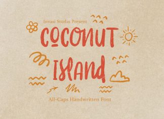 Coconut Island Brush Font
