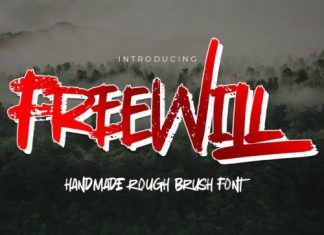 Freewill Brush Font
