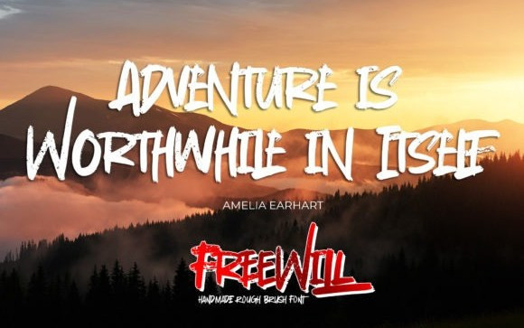 Freewill Brush Font