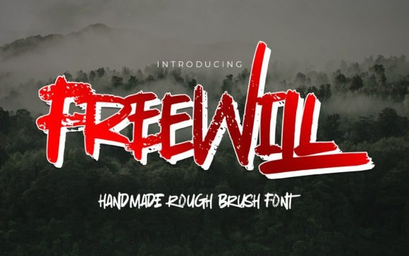 Freewill Brush Font