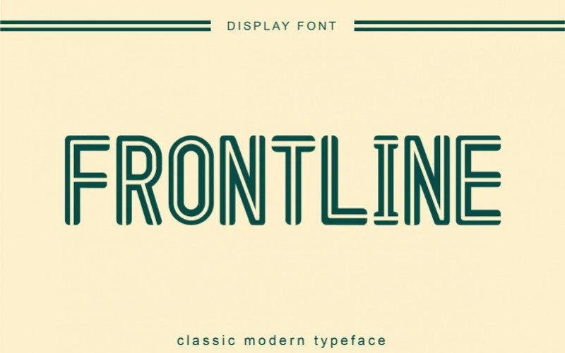 Frontline Display Font