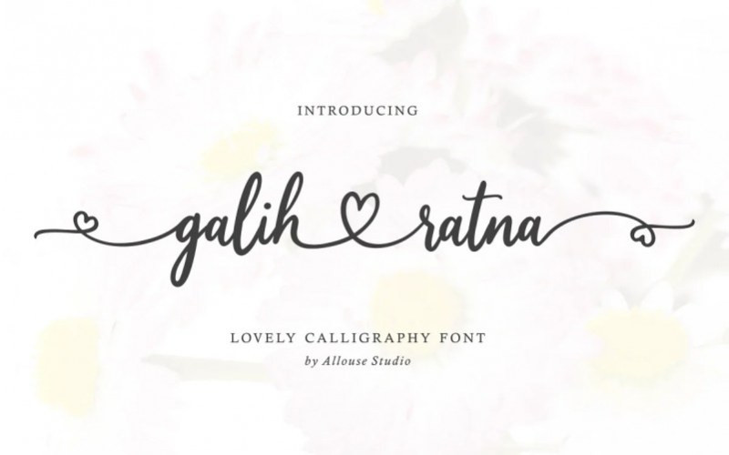 Galih Ratna Calligraphy Font