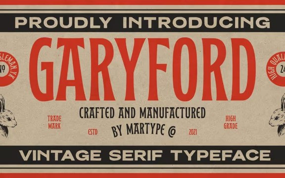 Garyford Display Font